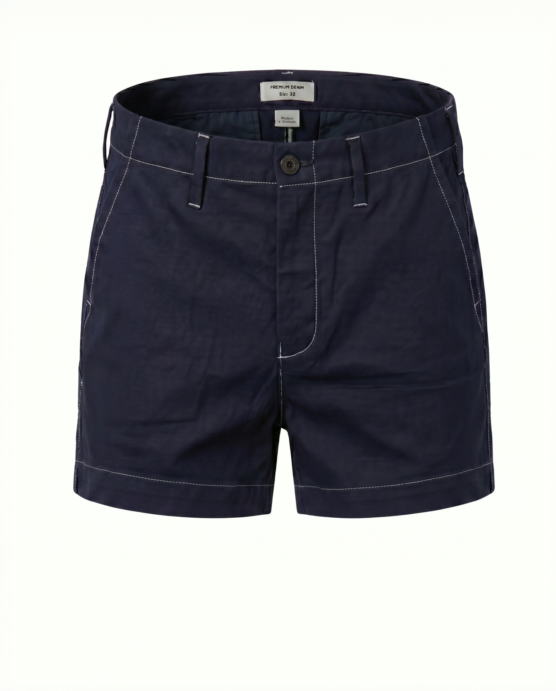 CP03: Cotton / Sorbtek / Rayon / Lyrcra Contrast Stitch Denim Short