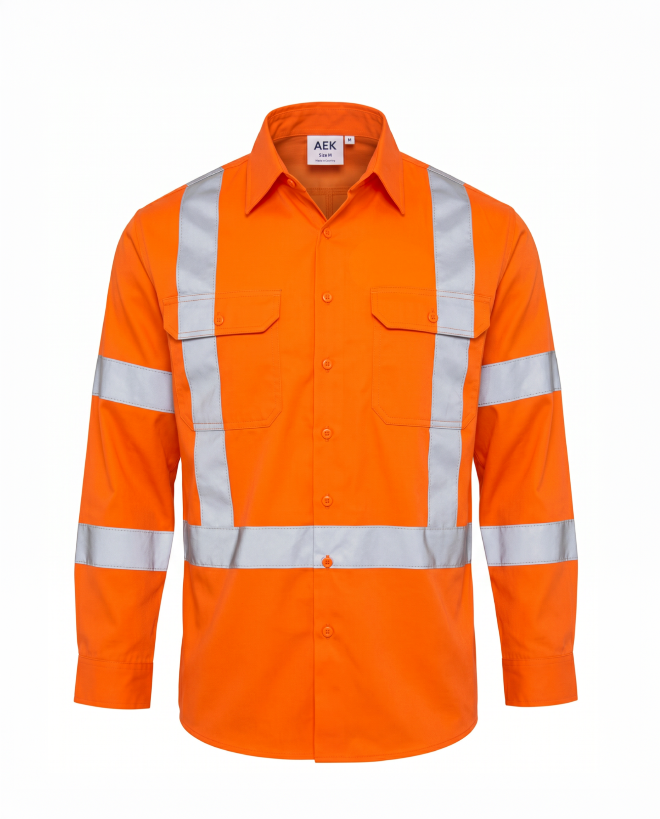 WS04: 100% Australian Cotton PPE Hi Vis Railway Workshirt