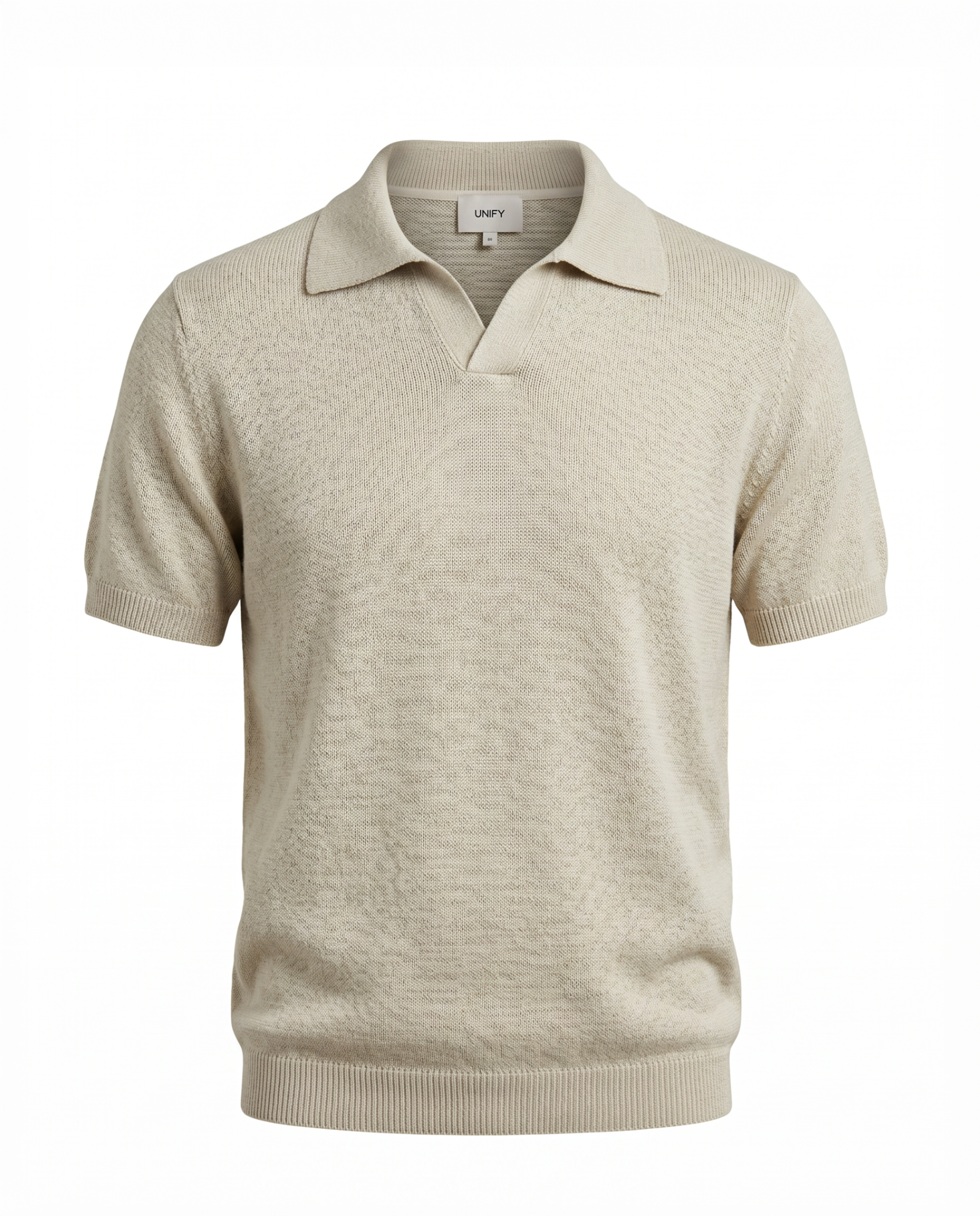 CT08: 7GG Knitted Paper / Cotton / Lyocell Mens Polo