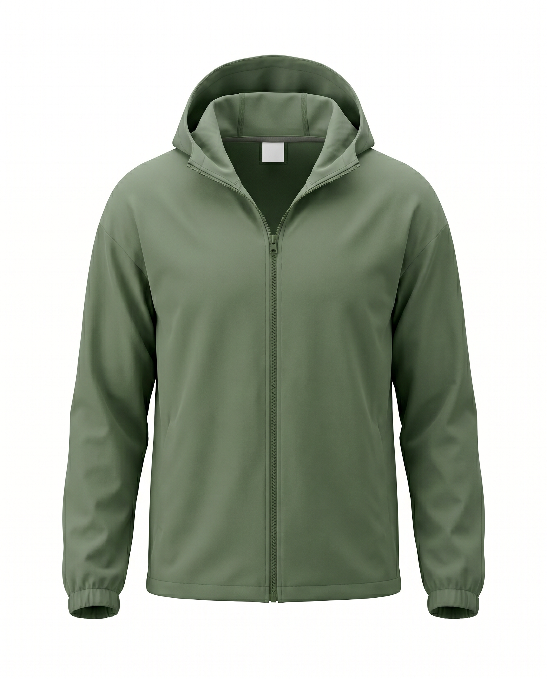 SJ07: Recycled Poly / Bio Spandex. Mens Post Run Ripstop Zip Up
